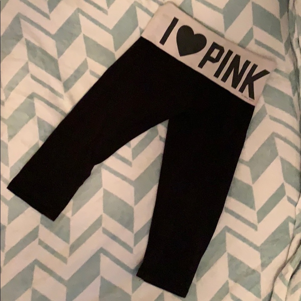 BOGO 50% OFF PINK Foldover Cropped Yoga Leggings